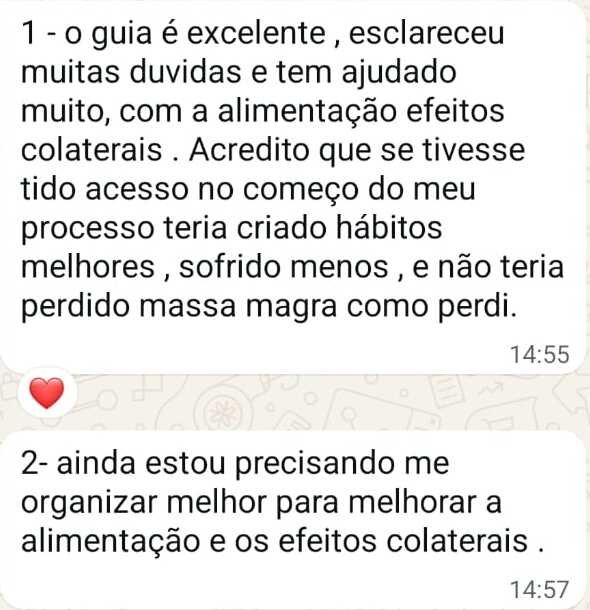 Depoimento real de aluna com identidade preservada